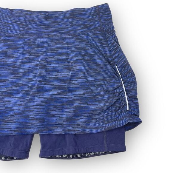Athleta Aurora Contender 2 in 1 Skirt Skort Rushed Blue Purple Womens Size Small - Picture 3 of 12